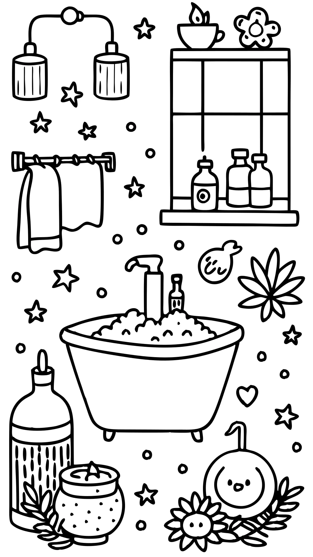 coloriage salle de bain